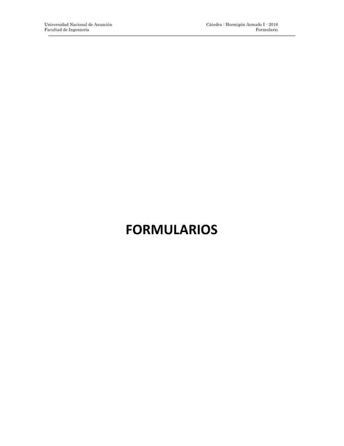 Formularios de Ingeniería 