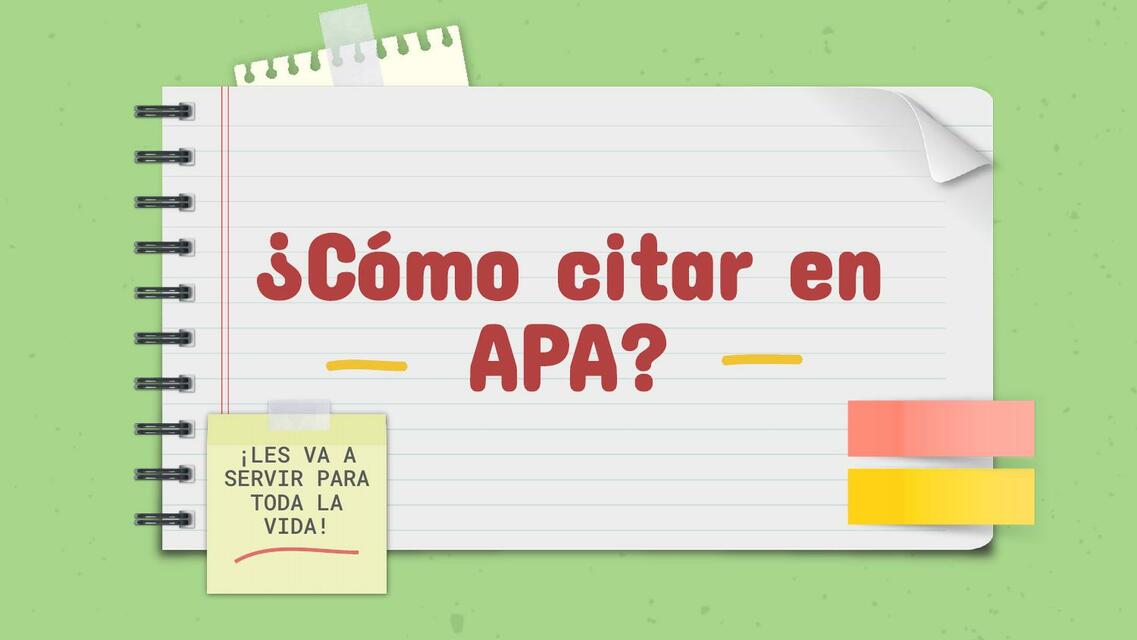 ¿Cómo Citar en APA?