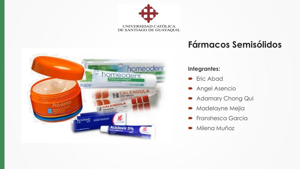 Fármacos semisólidos