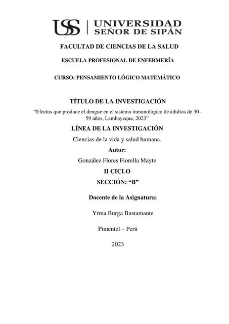 Efectos que Produce el Dengue en el Sistema Inmunológico