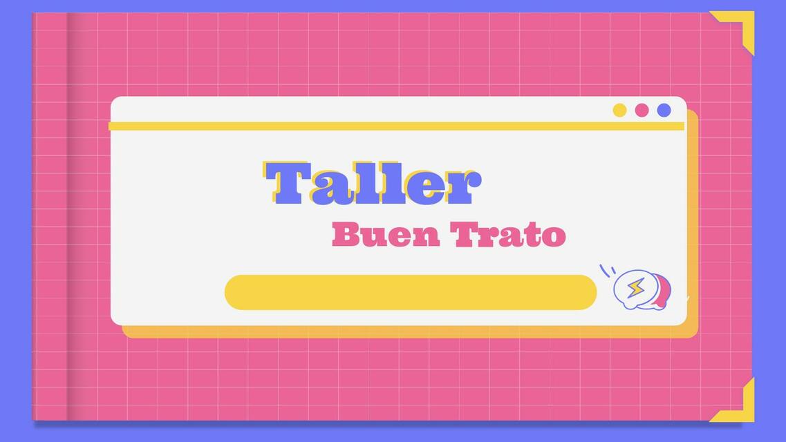 Taller Buen Trato 