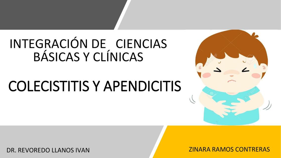 Colecistitis y apendicitis 