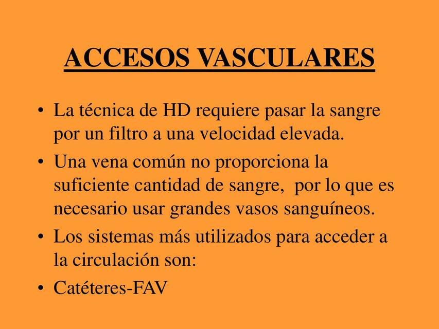 Accesos Vasculares 