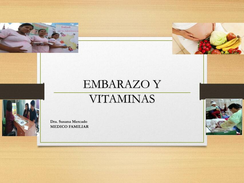 Vitaminas en el embarazo 