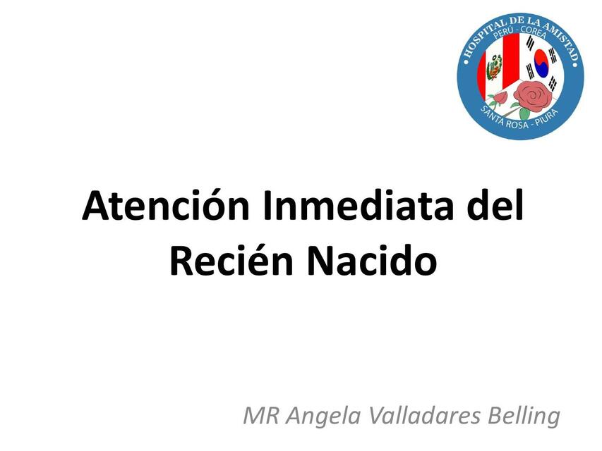 Atencion Inmediata Del Recien Nacido