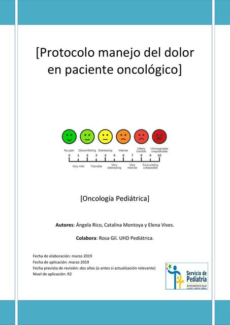 Protocolo manejo del dolor en paciente oncológico 