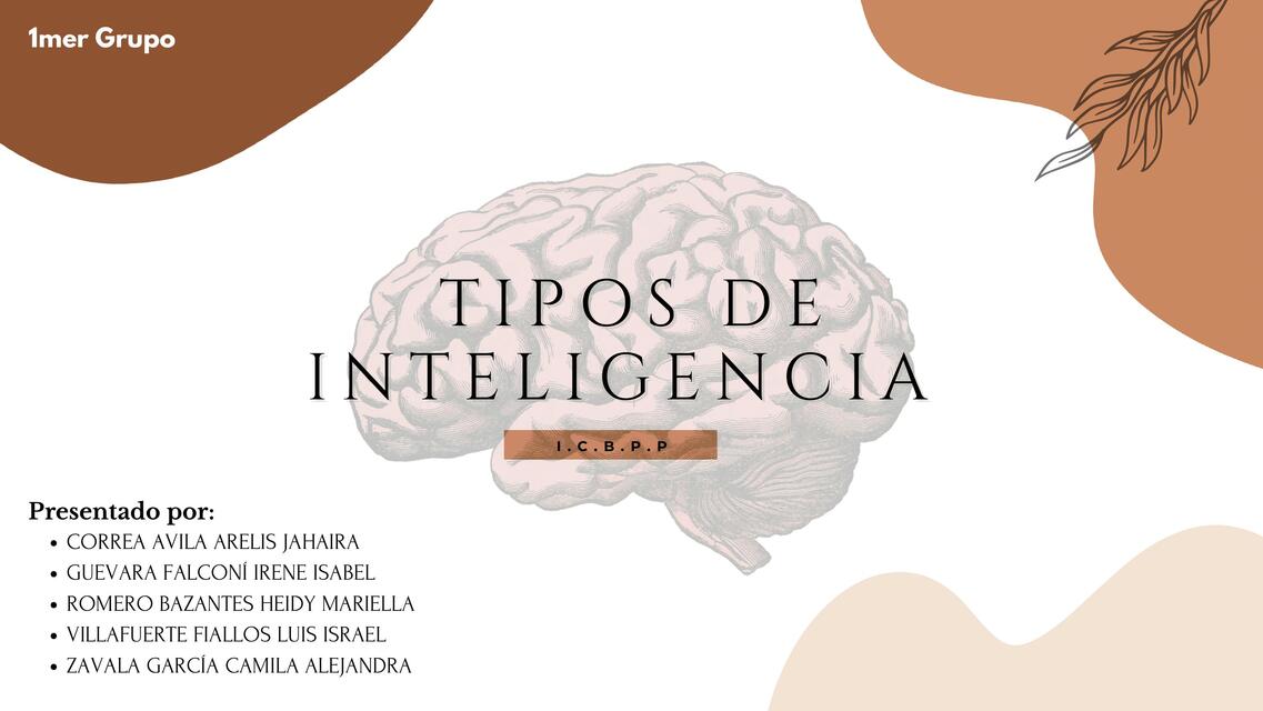 Tipos de inteligencia  