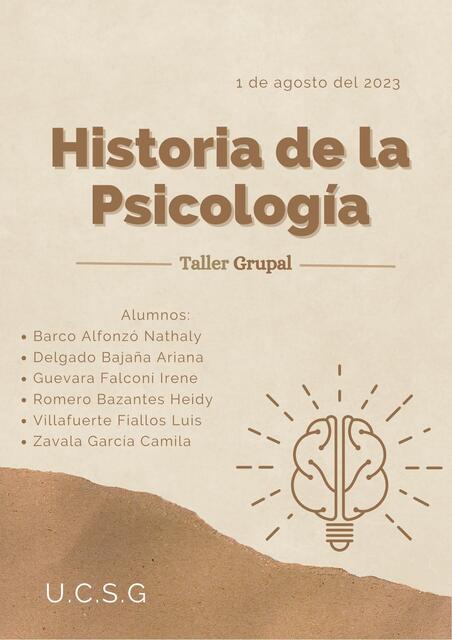 Historia de la Psicología 