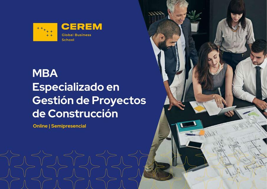 Catalogo MBA Especializado en Gestion de Proyectos