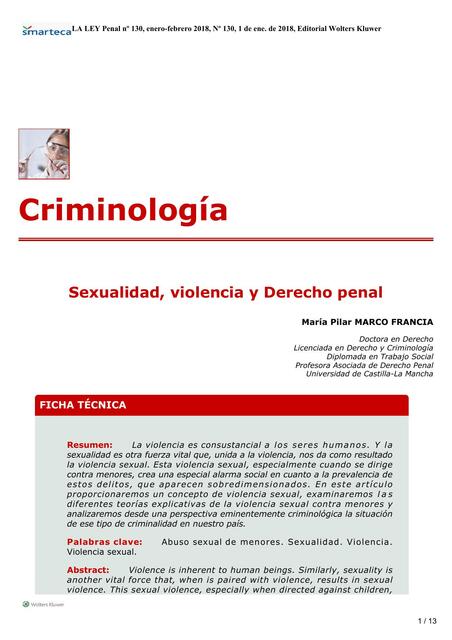 Sexualidad Violencia Y Derecho Penal Rut Laybelis Encarnacion Udocz 8978