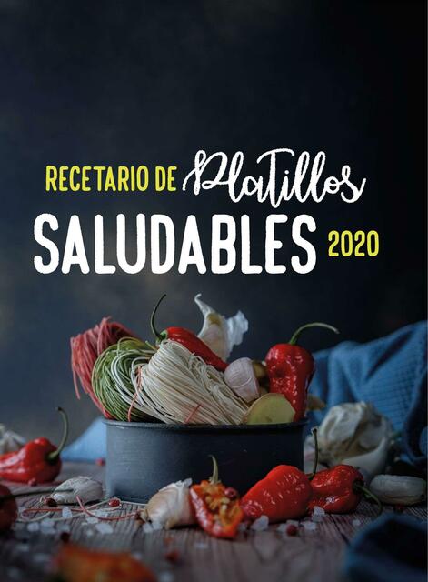 Recetario de Platillos Saludables 