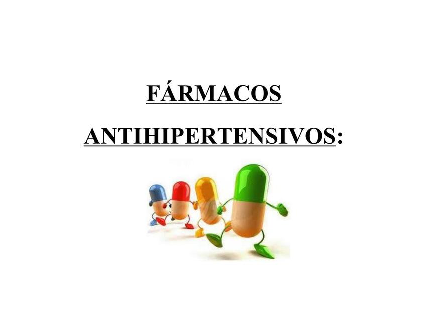 Farmacos antihipertensivos