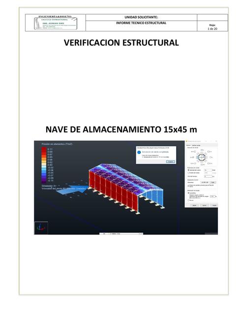 NAVE INDUSTRIAL DE ALMACENAMIENTO 15x45 m