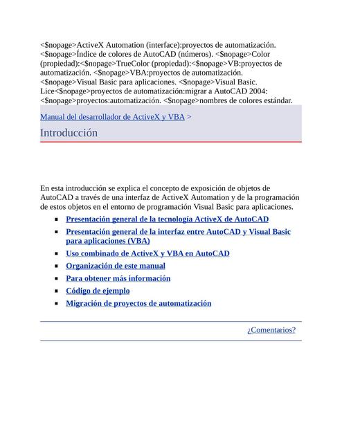 MANUAL EXCEL MACROS DVB AUTOCAD