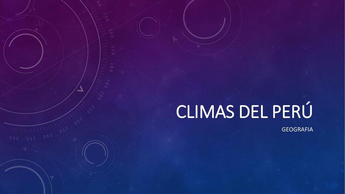 Climas del perú 