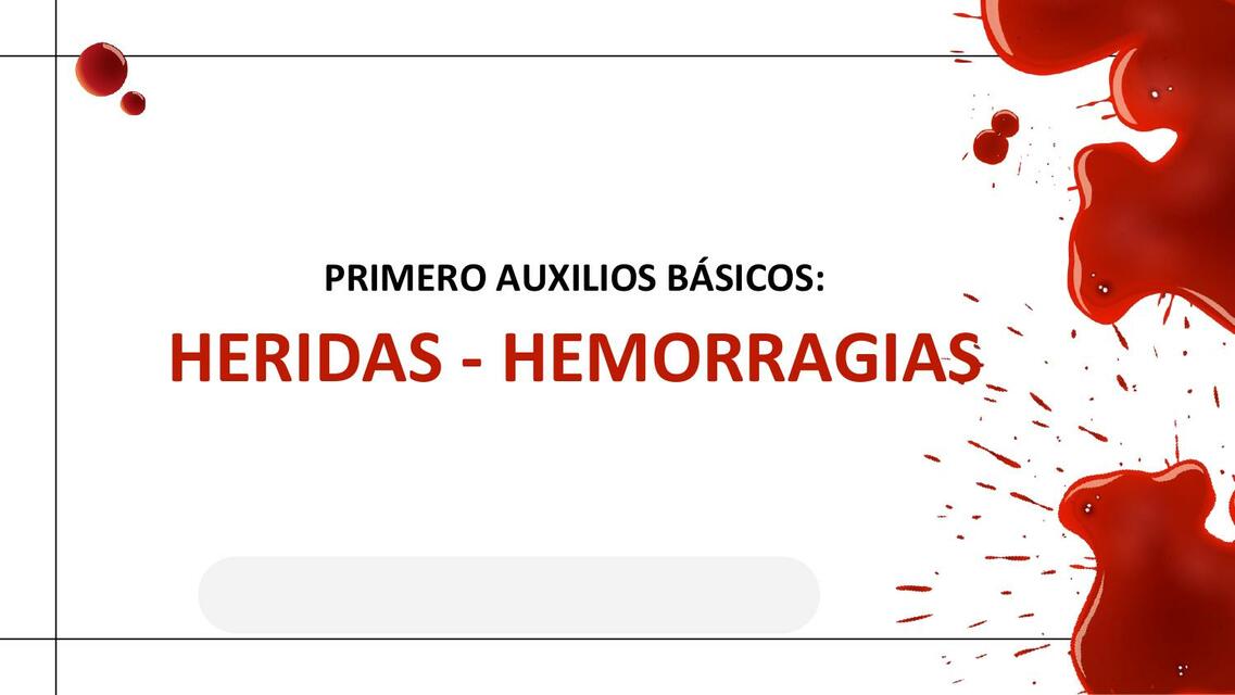 Heridas hemorragias 