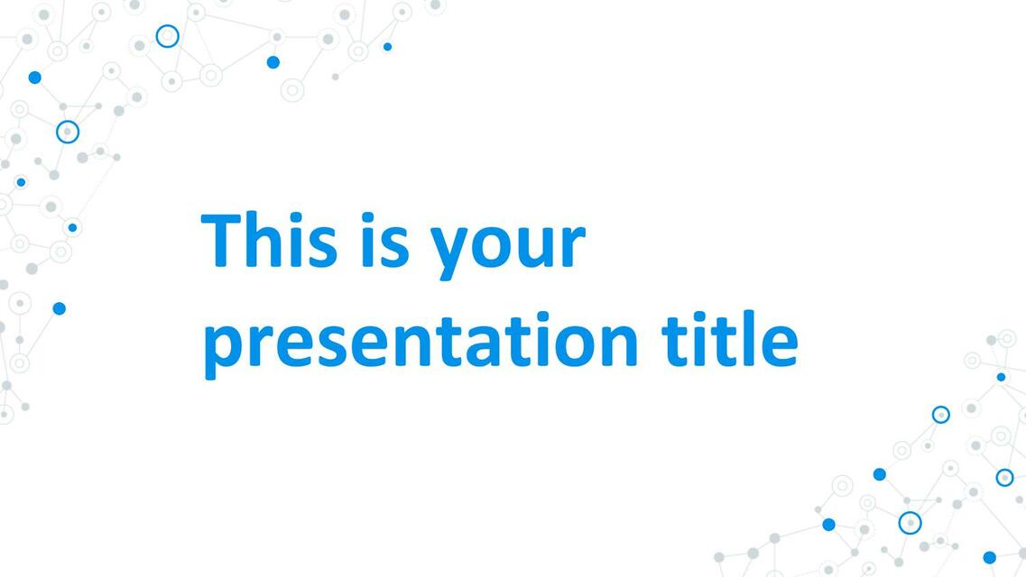 This is your presentation title 