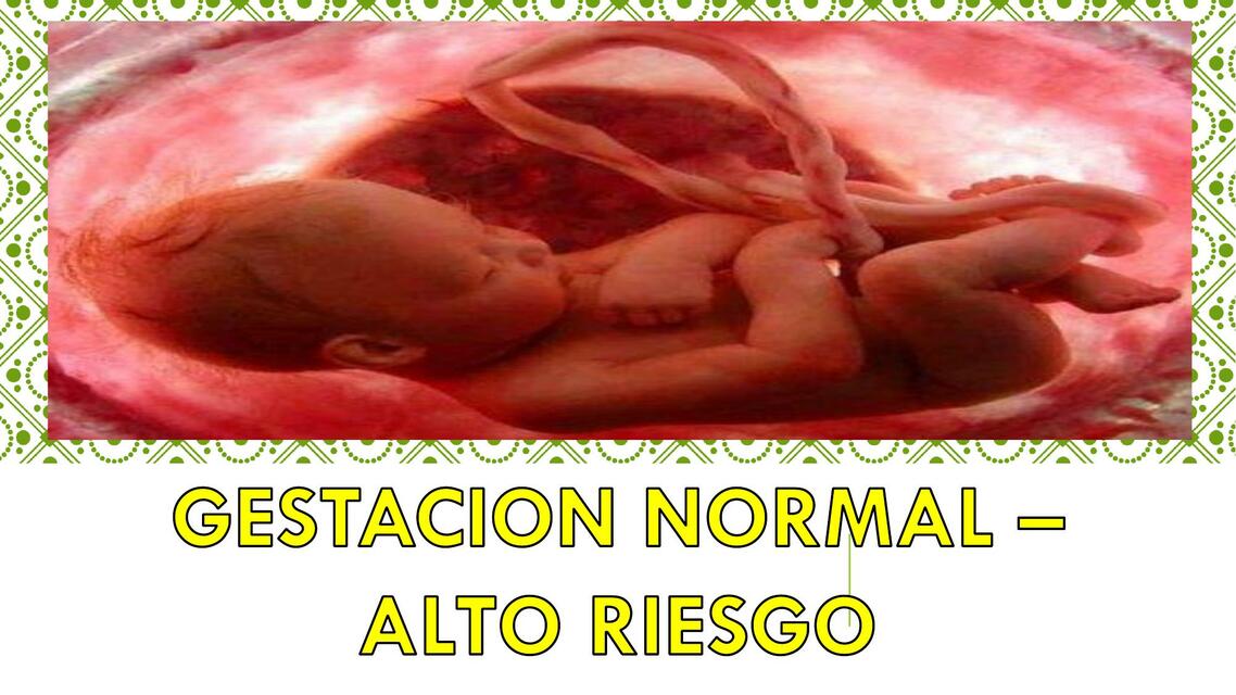 Gestación Normal- Alto Riesgo 