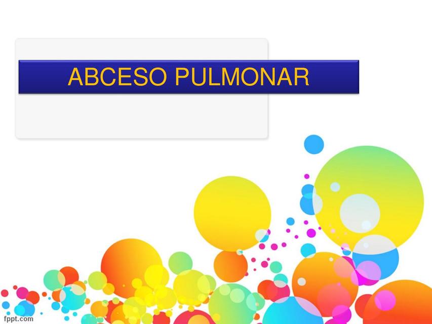 abceso pulmonar