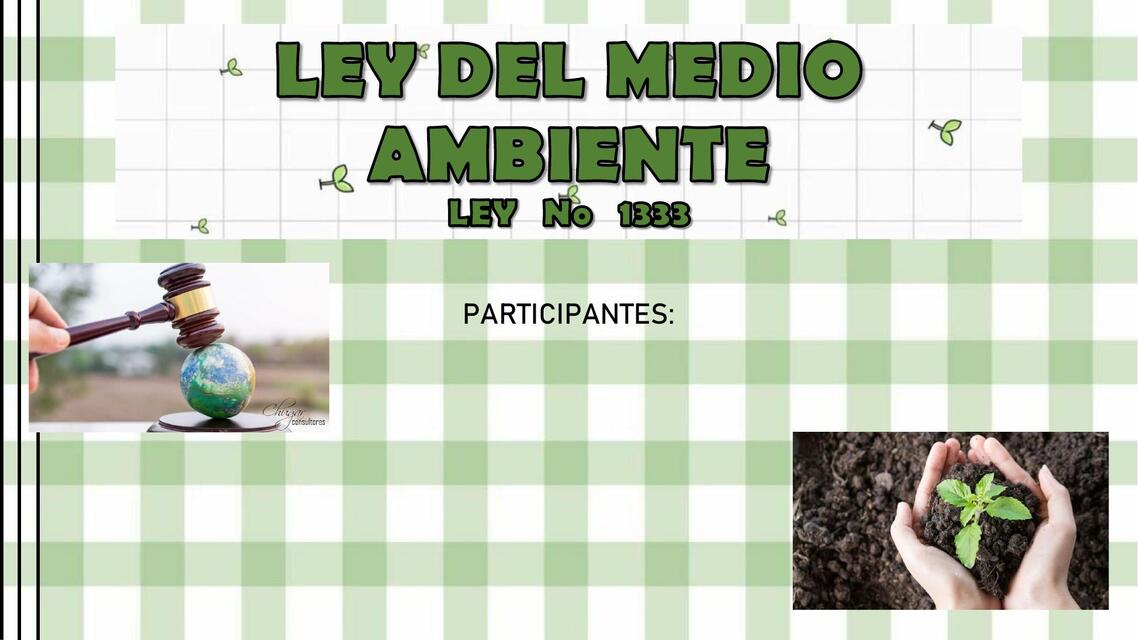 Ley del Medio Ambiente-Plantilla 1