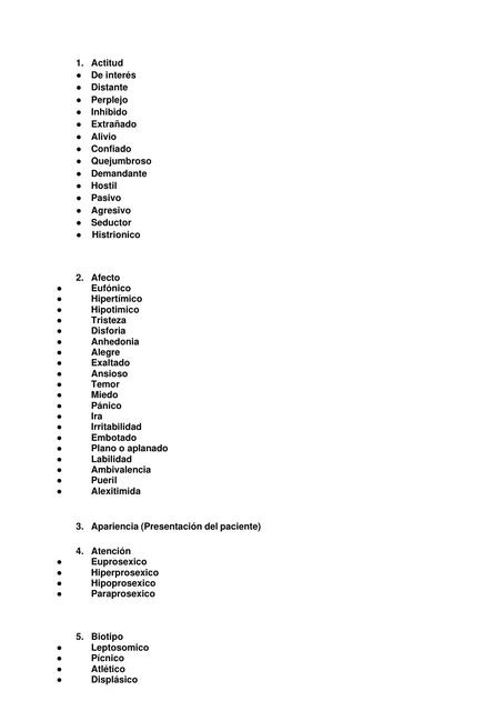 Examen Mental A Z 