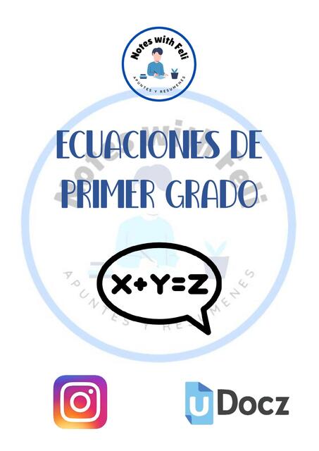 Ecuaciones de Primer Grado