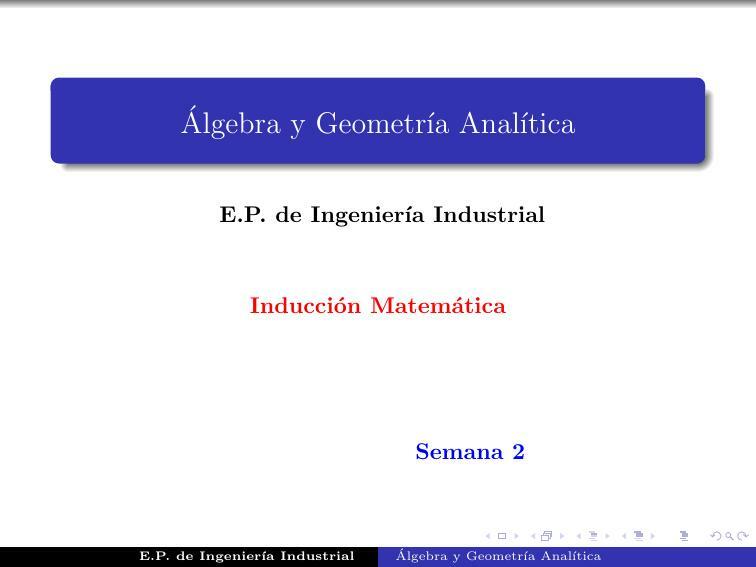 Inducción Matemática 