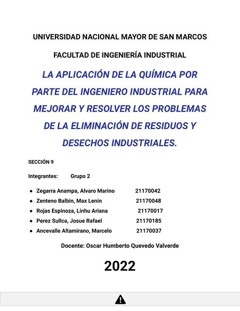 Eliminación de residuos