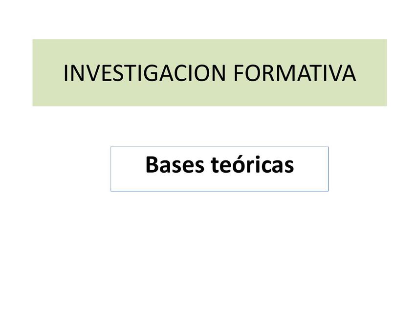 Bases teóricas  