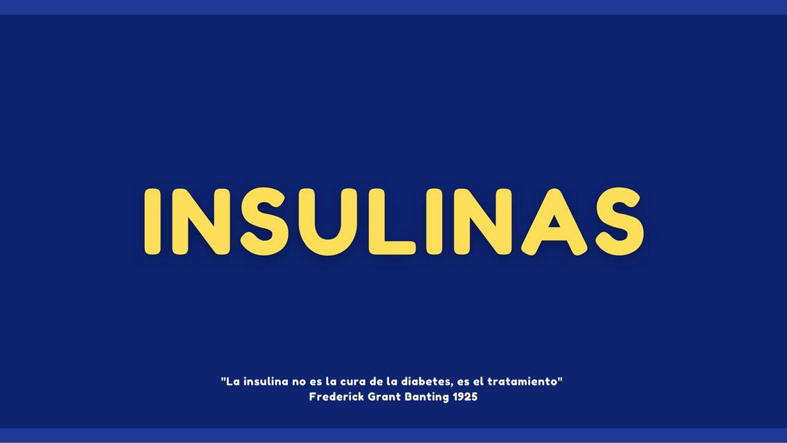 Insulinas