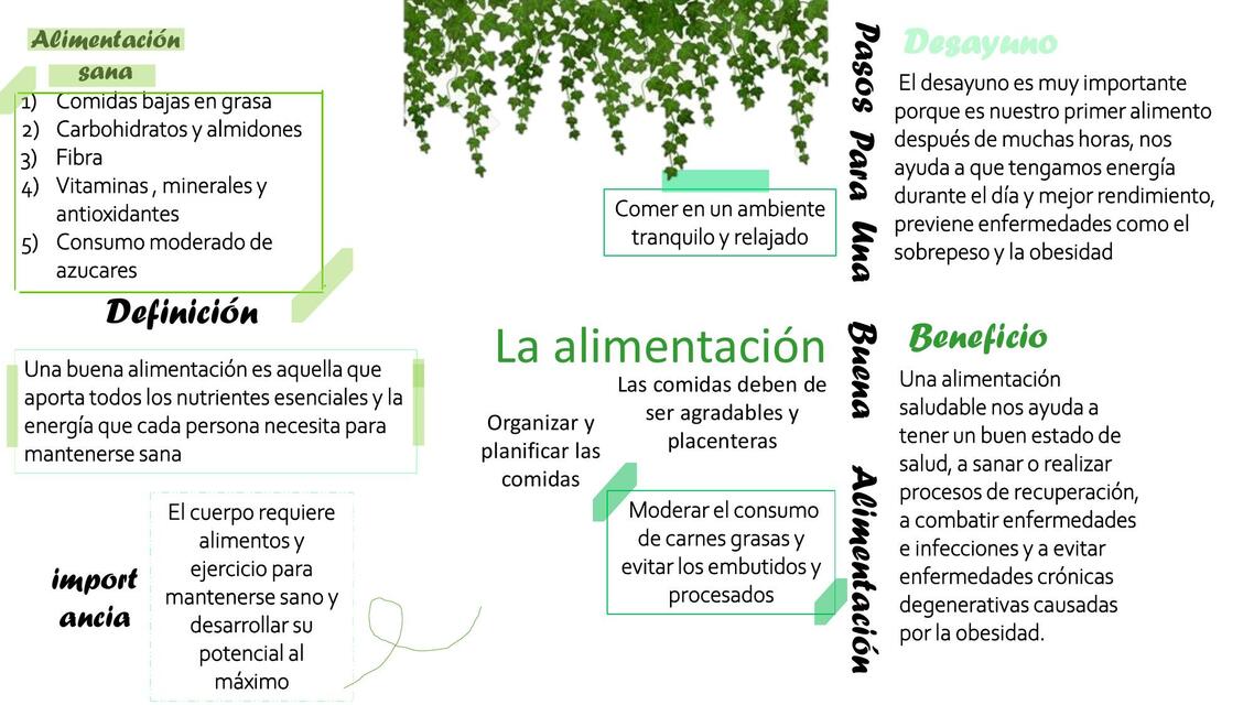 La alimentación