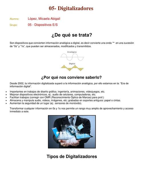 Digitalizadores - Resumen