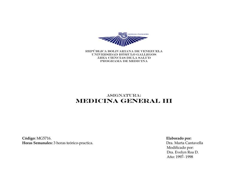 Medicina General III