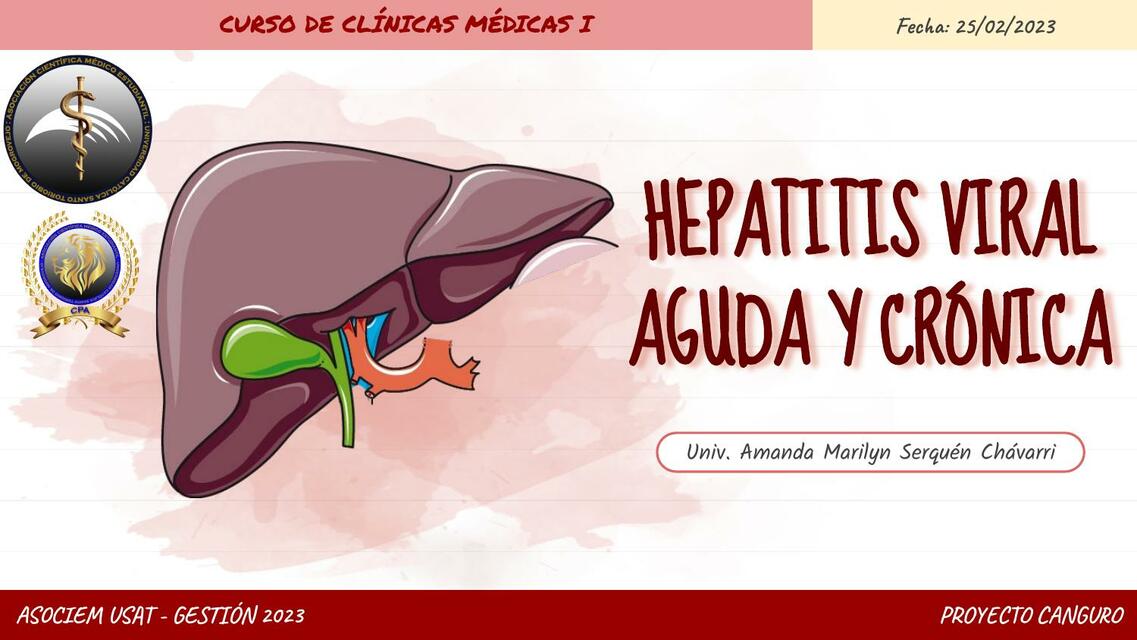 Hepatitis viral aguda y cronica 