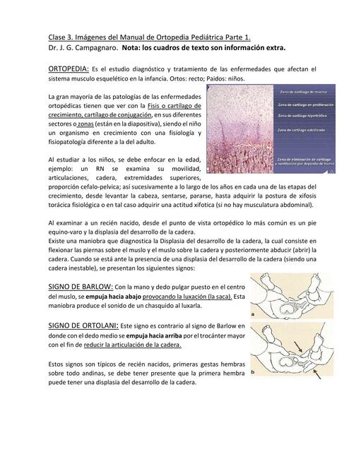 Clase 03 Imágenes del Manual de Ortopedia Pediátrica