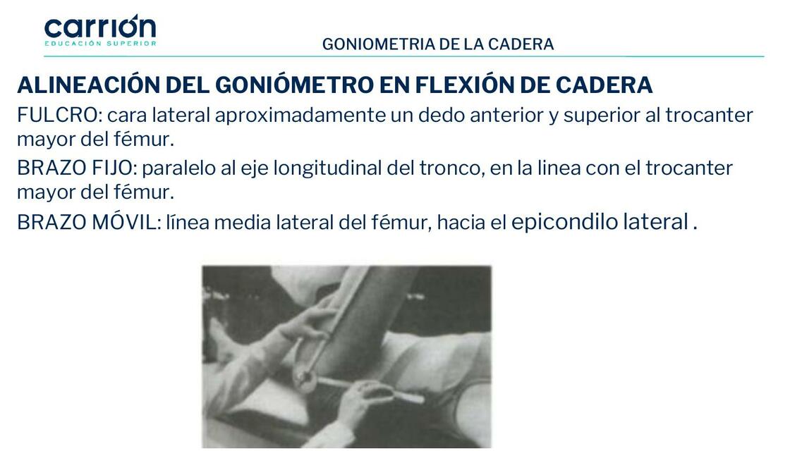 Goniometría de cadera