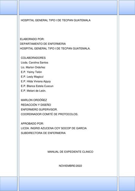 Manual Uso del Expediente Clínico 