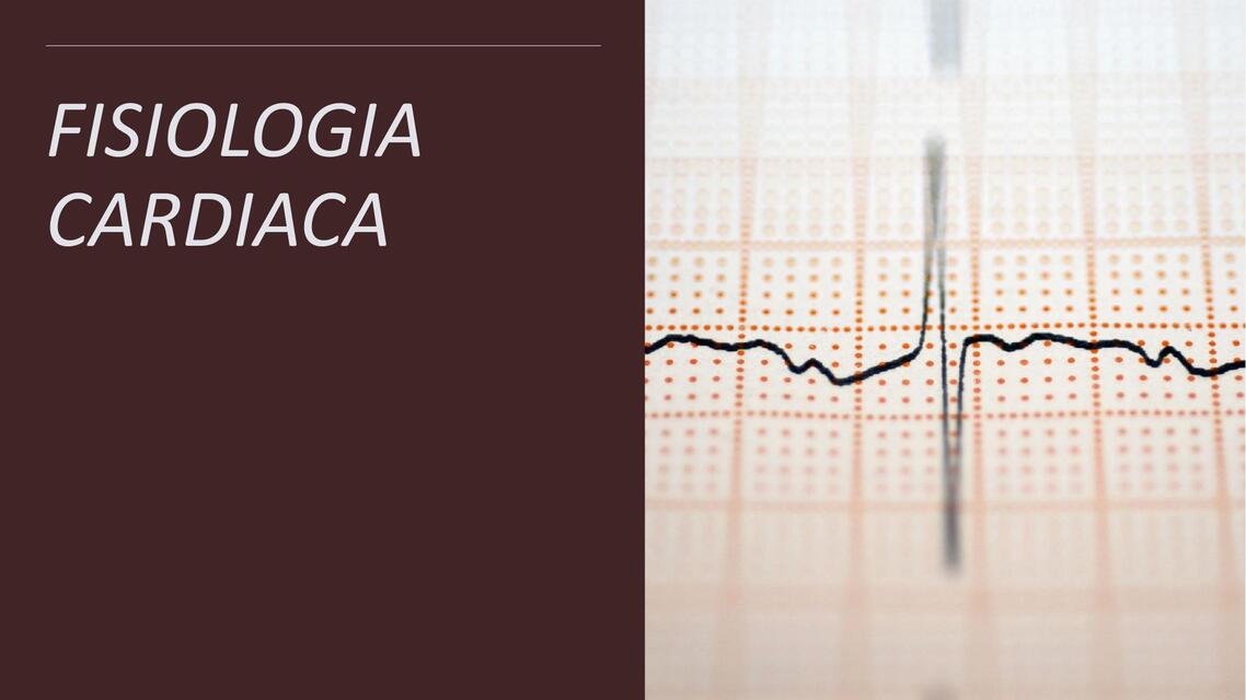 Fisiología Cardiaca  