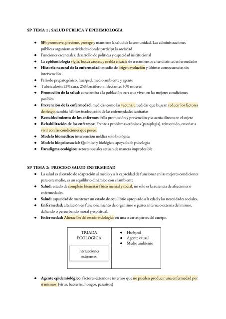 Salud Pública y Epidemiología 