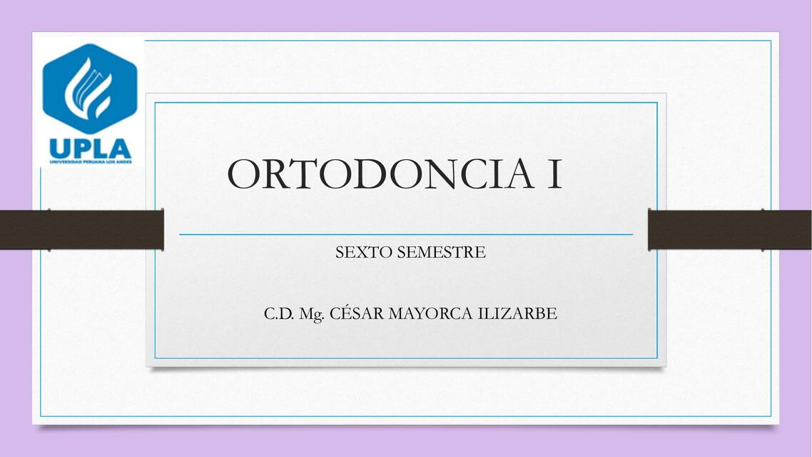 Ortodoncia I 