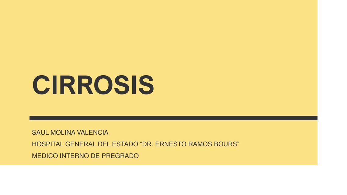 Cirrosis  