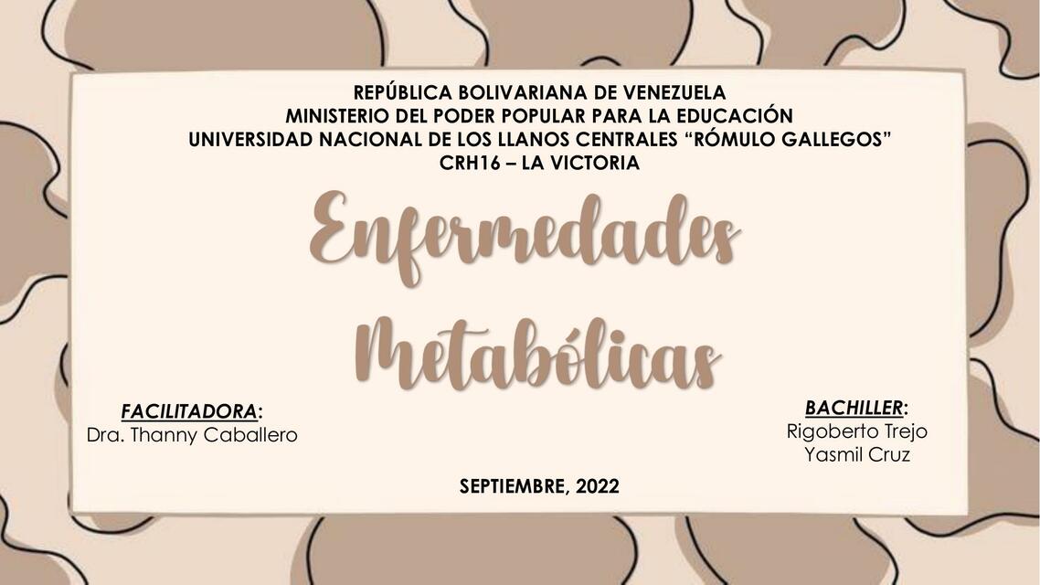 Enfermedades Metabólicas