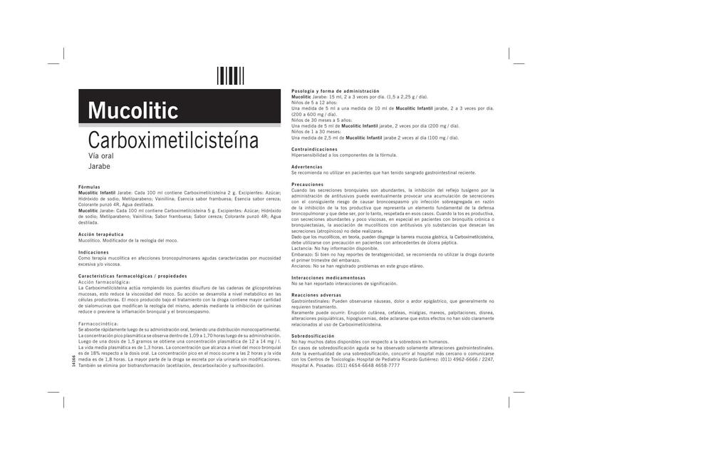 Carboximetilcisteína ficha técnica 