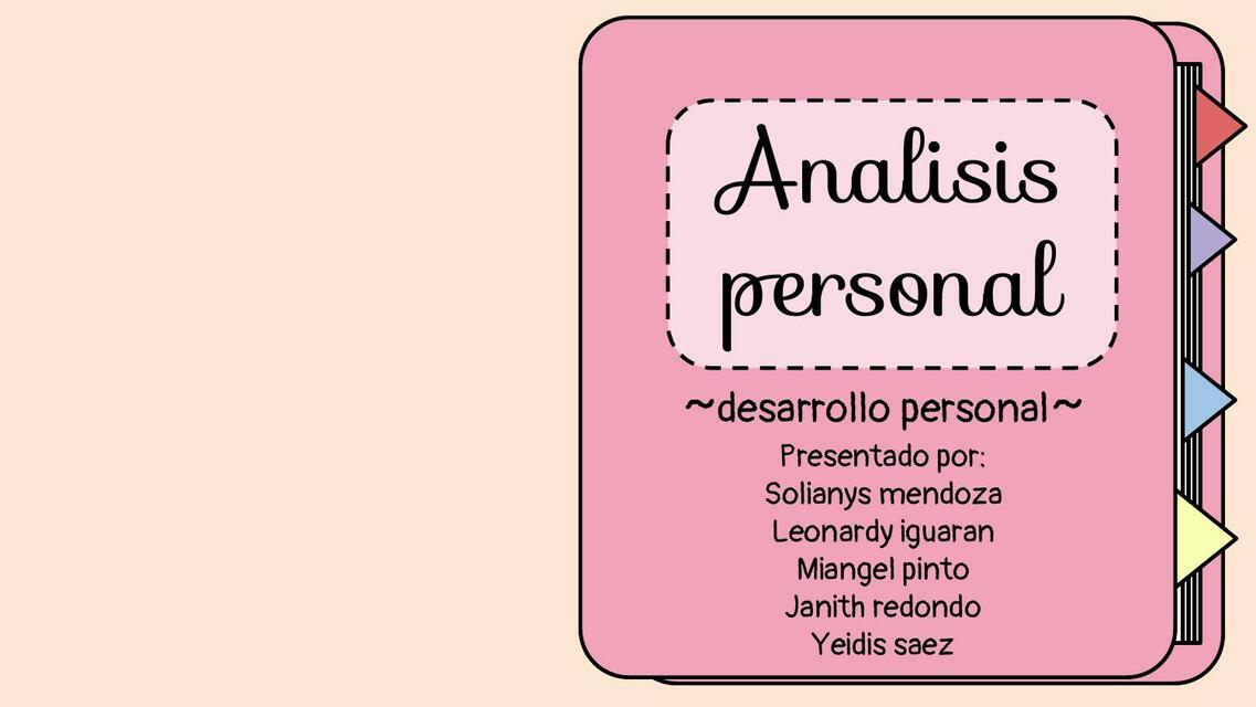 Análisis personal 