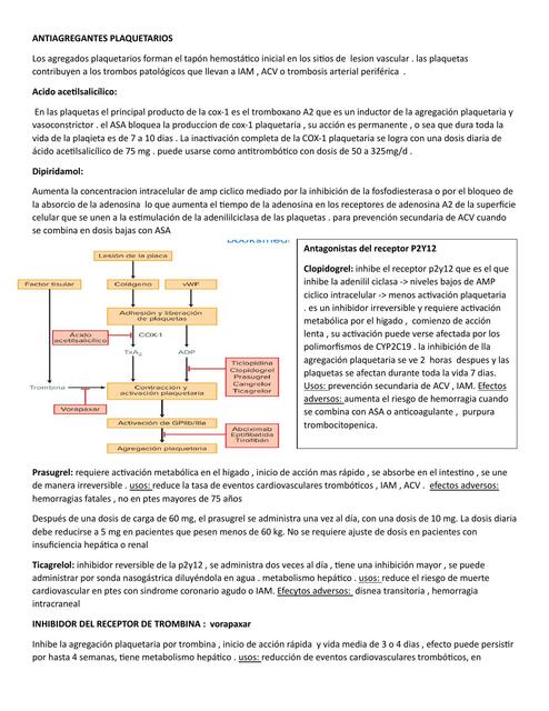 Antiagregantes Plaquetarios 