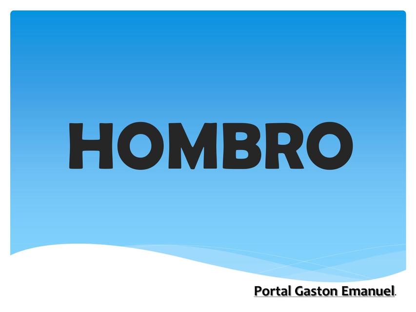 Anatomia de HOMBRO