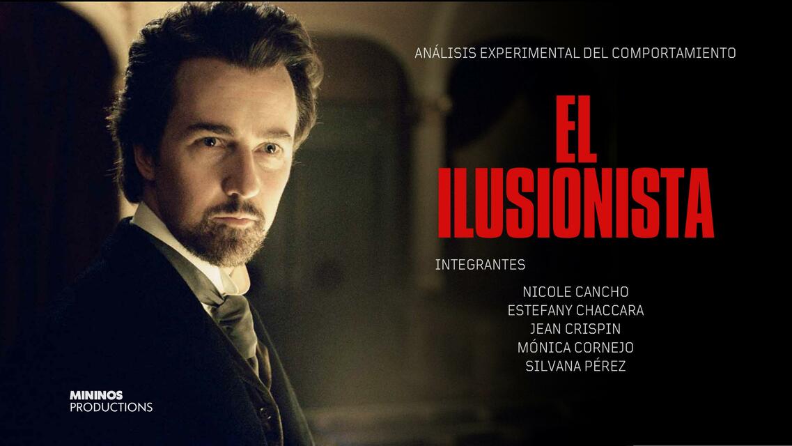 El ilusionista Análisis Experimental del Comportamiento Jean Pierre Crispin Ynacio uDocz