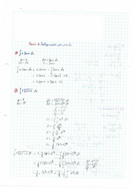 Cálculo - Purcell: Conjunto de problemas 7.2, Integración por partes