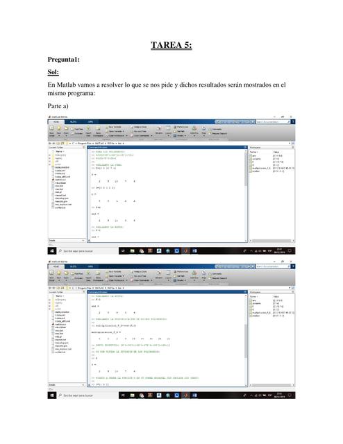 TAREA NRO 5 DE MATLAB BASICO