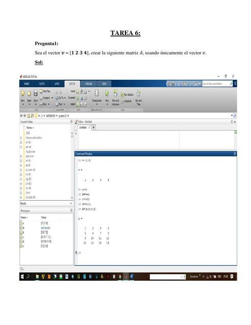 TAREA NRO 6 DE MATLAB BASICO